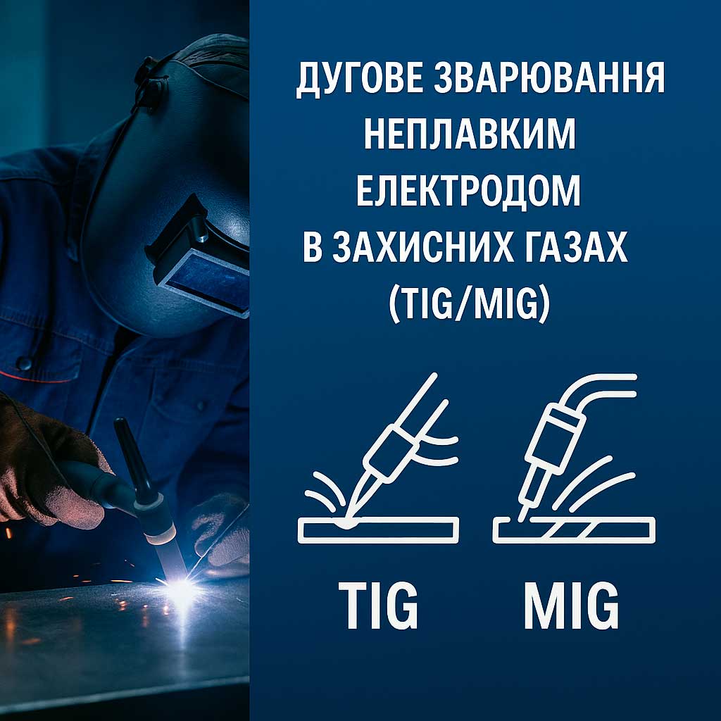 Дугове зварювання неплавким електродом в захисних газах (TIG/МIG) CS-S061-DNMT
