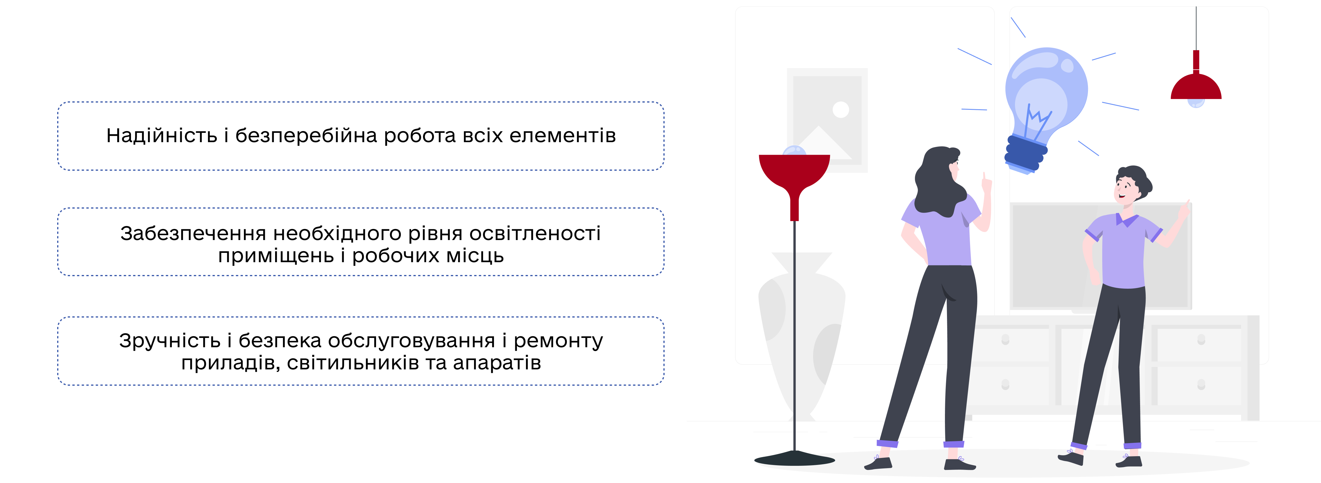 Вимоги до освітлювальних електроустановок